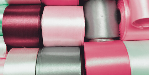 Satin ribbon texture for banner concept