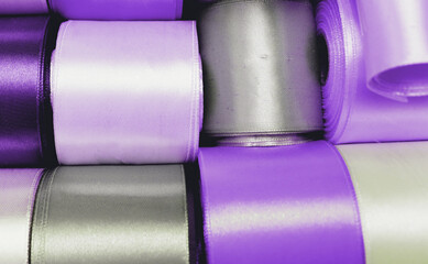 Satin ribbon background for banner concept