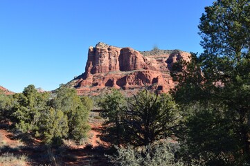 Red red mountains in Arizona, USA