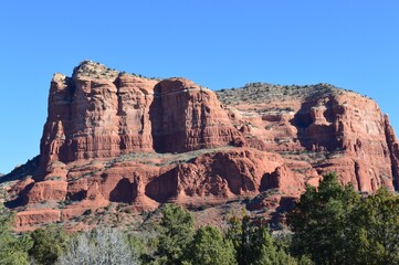 Red red mountains in Arizona, USA