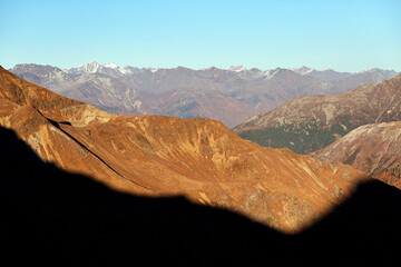 The Ortler Alps near Sulden (South Tyrol, Italy) on a sunny October day in autumn (Ortler, Koenigspitze, Gran Zebru), Italy, Europe