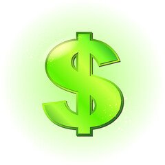 green dollar sign