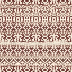 Seamless two toned distressed rug or textile surface pattern design for print. High quality illustration. Ornate flooring or wallpaper interior home design sophisticated look. Stylish graphic motif.