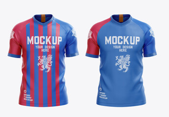 Soccer Men’S Sports T-Shirt Mockup