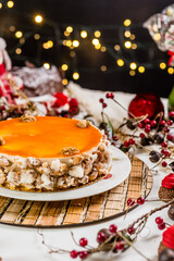 Christmas Delicious Sweet Cookie Cake Xmas Tree Panetone Bread Santa Claus Caramel Macaron Chocolate Theme