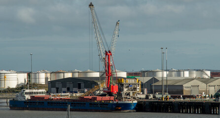 Fototapeta na wymiar Loading port Foynes Ireland