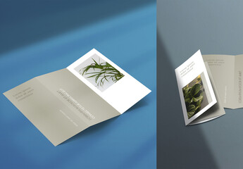 Mockup di brochure a tre pieghe