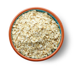 bowl of oat flakes