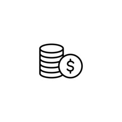 Dollar Money icon, Dollar Money sign vector