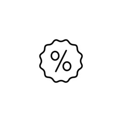 Discount percentage icon, Discount percentage sign vector