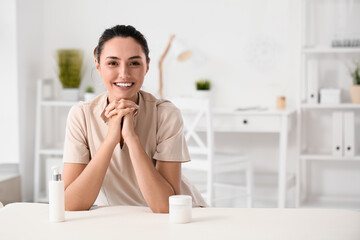 Female massage therapist at workplace