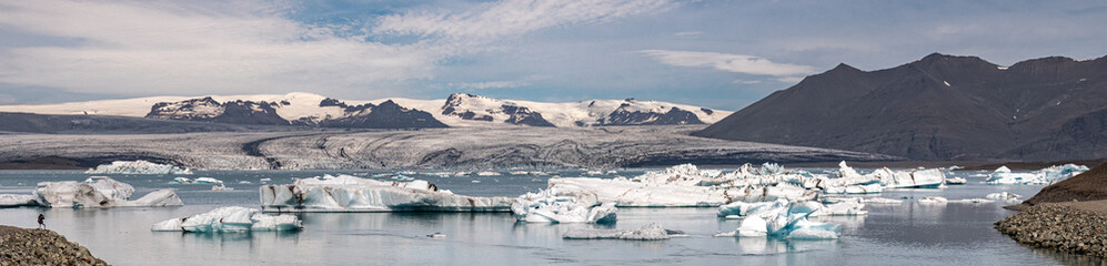 Fototapeta na wymiar Jokulsarlon glacial lagoon