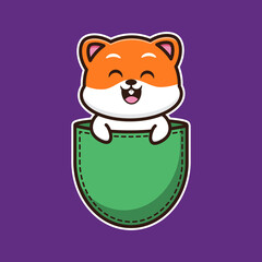 
vector illustration of cute hamster 
in the shirt pocket, suitable for greeting cards, birthday gifts, stickers, clothes