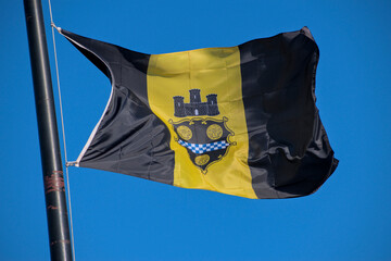 waving Pittsburgh flag, Pennsylvania