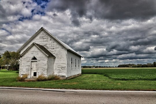 Old barn or chapel near Akron Ohio