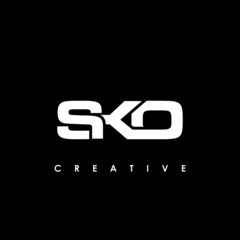 SKO Letter Initial Logo Design Template Vector Illustration