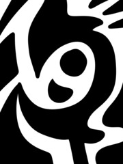 black and white of abstract background