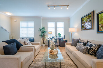 Interior design of a luxury living room