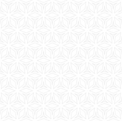 Trendy floral geometric grid pattern. Minimalistic seamless illustration with beautiful diamond shapes. Abstract vector texture. Subtle ornament used for design wallpaper, wrapping, print, cloth, web