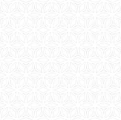 Trendy floral geometric grid pattern. Minimalistic seamless illustration with beautiful diamond shapes. Abstract vector texture. Subtle ornament used for design wallpaper, wrapping, print, cloth, web