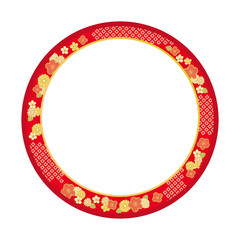 和柄　円のフレーム