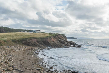 Fototapeta na wymiar Seaside landscape during the day