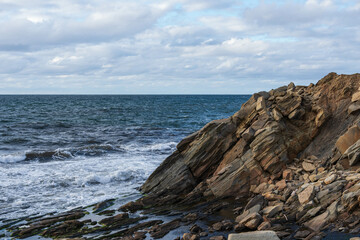 Fototapeta na wymiar Seaside landscape during the day