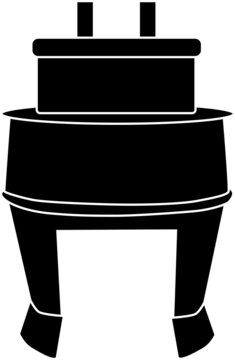 recommend clip art: かまどのシルエット素材