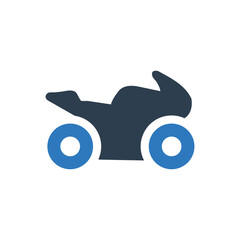 Bike motorcycle ride icon
