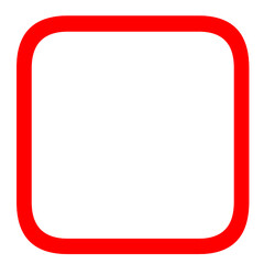 Shape square red box