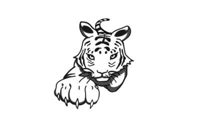 虎イラスト　年賀状に最適　2022年