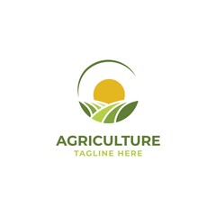 Agriculture logo design illustration vector template