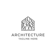 Architect house logo design inspiration vector template. Creative house icon illustration