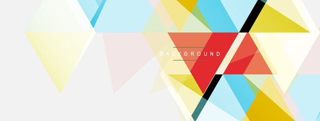 Mosaic triangles geometric background. Techno or business concept, pattern for wallpaper, banner, background, landing page