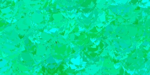 Light Green vector texture with random triangles.