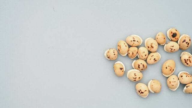 top pan herb ChaoBaiBianDou or Lablab Semen Album or Stir Fried White Hyacinth Bean