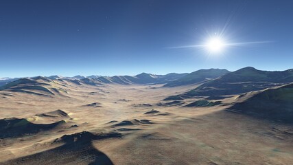 a computer-generated surface, a fantasy world 3d render