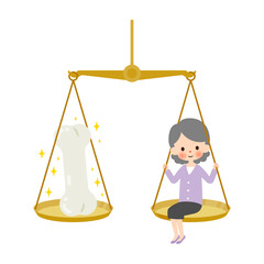 骨粗しょう症のイメージイラスト