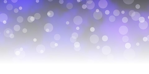 Dark Purple vector pattern with circles.