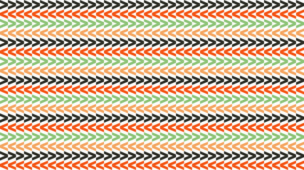 Orange and green seamless pattern, gift wrapping