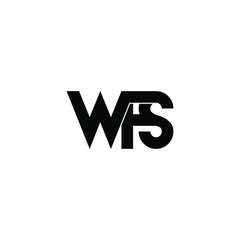 wfs initial letter monogram logo design