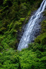 Waterfal called Le Voile de La Mariee, Salazie, Reunion Island