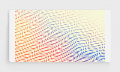Wavy dotted background. Abstract polka dots pattern. 3d vector illustration with particles.