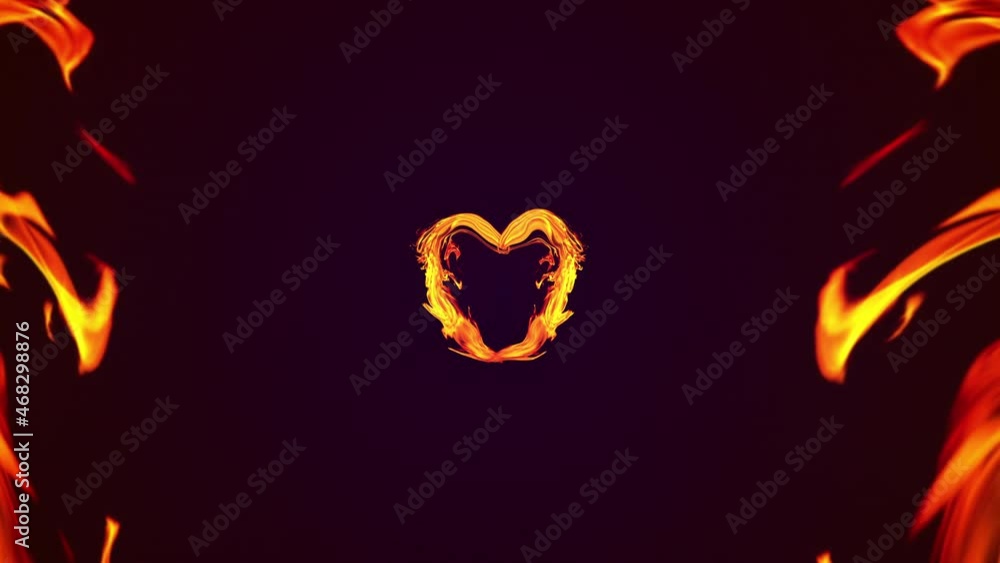 Aufkleber romantic symbol with 3d render of glowing linear streams and energy clots. magic of passion and glow