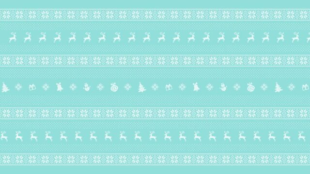happy holidays, Nordic pattern Animation