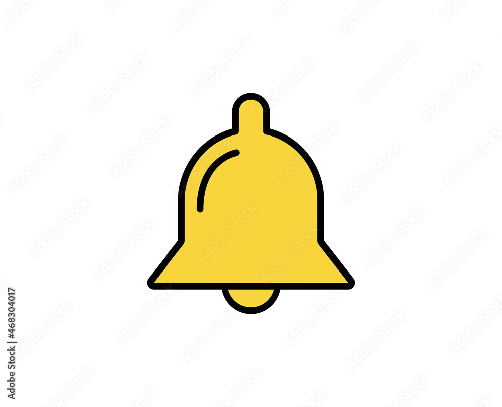 Poster bell line icon. high quality outline symbol for web design or mobile app. thin line sign for design 