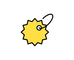 Coupon line icon. Vector symbol in trendy flat style on white background. Commerce sing for design.