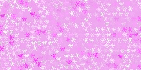 Light Pink vector template with flu signs.