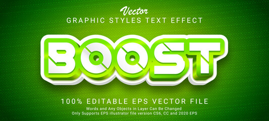 Creative boost text style effect