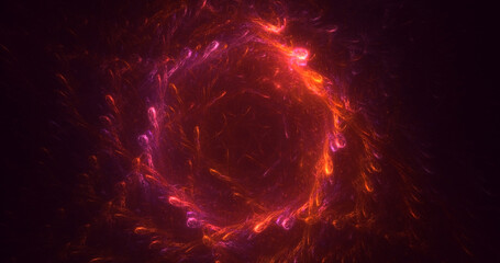 3D rendering abstract round light background